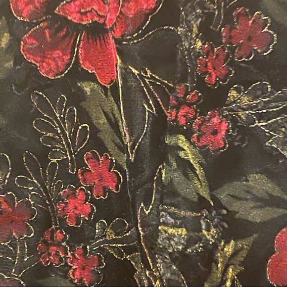 Vintage R&K Evenings Velvet Flowered Jacket - Picture 2 of 5